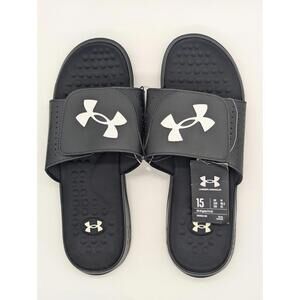 Men's Size 15 - Under Armour Ignite Pro Slides Sandals Black 3026023-001 New